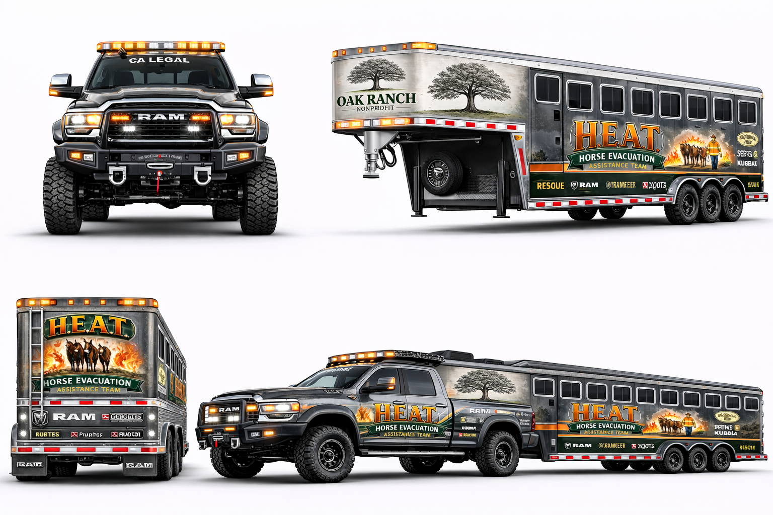 2026 Ram 3500 dually with H.E.A.T. trailer