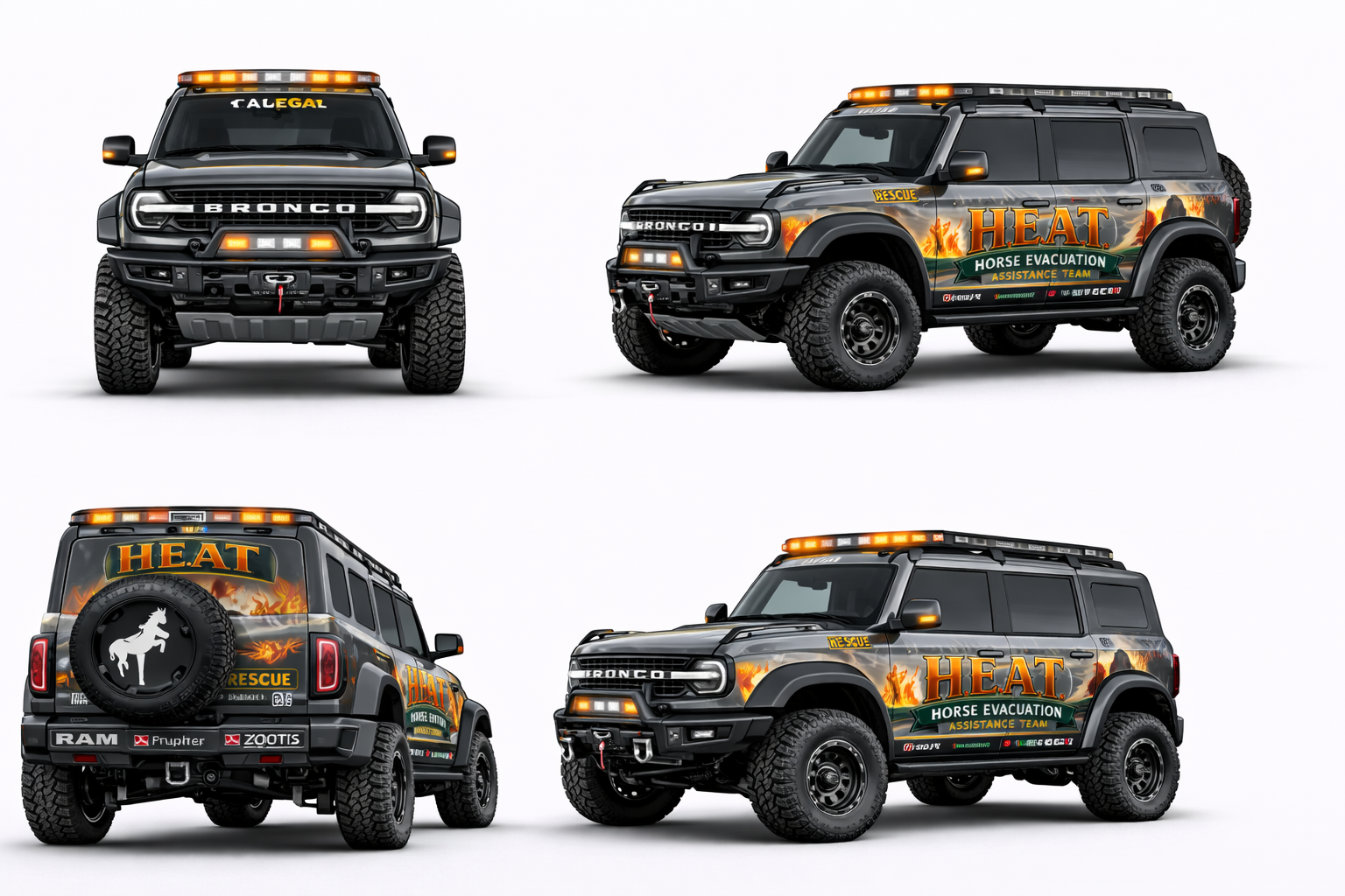 Ford Bronco Raptor scout vehicle